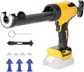 Cordless Caulking Gun Compatible with DeWalt 20V Max Battery (Tool Only) 10oz Electric Caulking Gun with Anti-Drip, 6-Speed,LED Light – Ideal for Sealing, Filling & Repairing Windows, Bathrooms