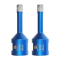 5/16 Inch Diamond Core Drill Bit for Porcelain Tile Ceramic Marble Granite Drilling,BRSCHNITT 2pcs Vacuum Brazed Diamond Hole Saw with 5/8-11 Thread (8mm 2pcs)