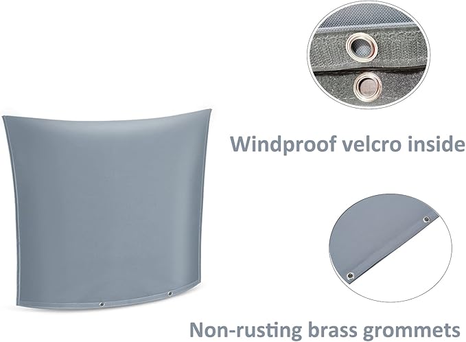 Outdoor Backflow Preventer Insulation Cover,Insulated Pouch for Winter Pipe Freeze Protection Sprinkler Valves in Snow or Sun Exposure, Waterproof Sprinkler Valve System Cover (24 " W x 24 " H,Gray)