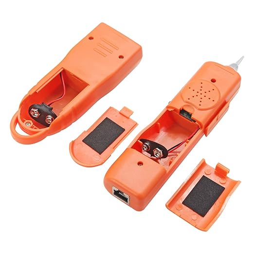 Wire Tester RJ45 RJ11 Cable Tracker Line Finder Multifunction Wire Tracker Ethernet LAN Network Cat5 Cat6 with Earphone for Cable Collation, Network Maintenance Collation, Telephone Line Test