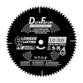 10 Inch 80 Tooth Professional Fine Finish ATB Saw Blade with 5/8 Inch Arbor & DuraGuard Anti-Stick Coating for Miter Saws and Table Saws