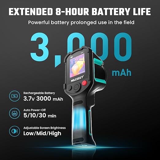 MILESEEY TR10 Thermal Imaging Camera,Super Resolution 240 x 240 Thermal Camera,25 Hz Refresh Rate, -4°F to 1022°F Handheld Infrared Imager,8-Hour Battery Life Infrared Camera