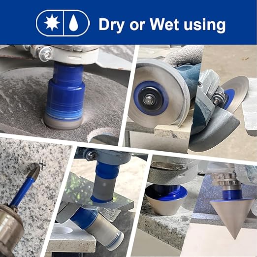 SHDIATOOL Diamond Tile Drill Bits Kit 12pcs, Porcelain Hole Saw Sets, Core Bits Cutter for Drilling Ceramic Marble Granite (6/8/10/35/50/65/25MM/2/HEX/SDSPLUS/4.5"/6MM)