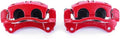 Power Stop Front S4950 Pair of High-Temp Red Powder Coated Calipers For Chevrolet Equinox 2005-2006, Pontiac Torrent 2006, Saturn Vue 2004-2007 [Model Specific]