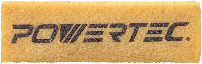POWERTEC 71424 Abrasive Cleaning Stick for Sanding Belts & Discs 4-1/2" 2PK | Natural Rubber Eraser - Woodworking Shop Tools for Sanding Perfection