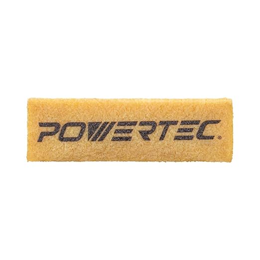 POWERTEC 71424-P2 Abrasive Cleaning Stick for Sanding Belts & Discs 4-1/2" 4PK | Natural Rubber Eraser - Woodworking Shop Tools for Sanding Perfection