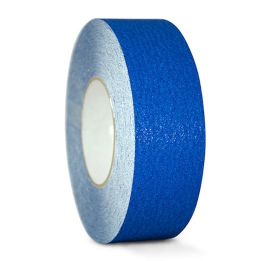 GGR Supplies T.R.U. NST-20C Dark Blue Non-Skid Tape 12 in. Wide x 60 ft. Length Safety Way 60 Grit Anti Slip Traction Tape 32 Mil No Slip