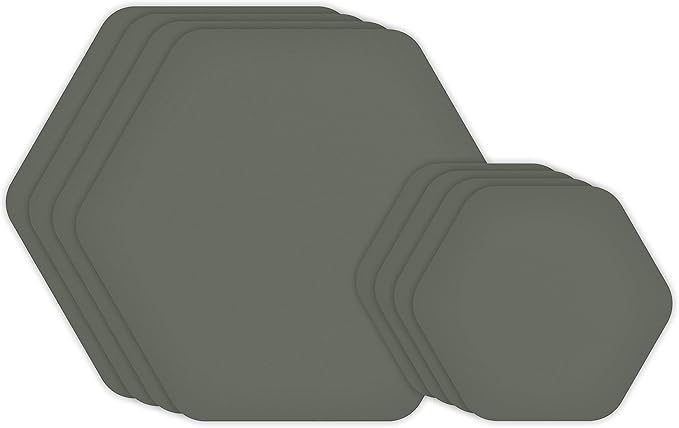 GEAR AID Tenacious Tape Hex 2.5” and 1.5” Repair Patches, Peel-and-Stick to Fix Holes and Burns in Down Jackets, Rain Gear, Tents, Tarps and More