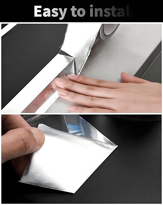 Thicker Aluminum Foil Tape 2-inch x 50Ft Heavy Duty High Temp Silver Tape for HVAC Duct work, Dryer Vent Seal, Car Exhaust Repair, Stove Pipe Wrap, Metal Patch, Heat Insulation, EMI Shield, DIY Crafts
