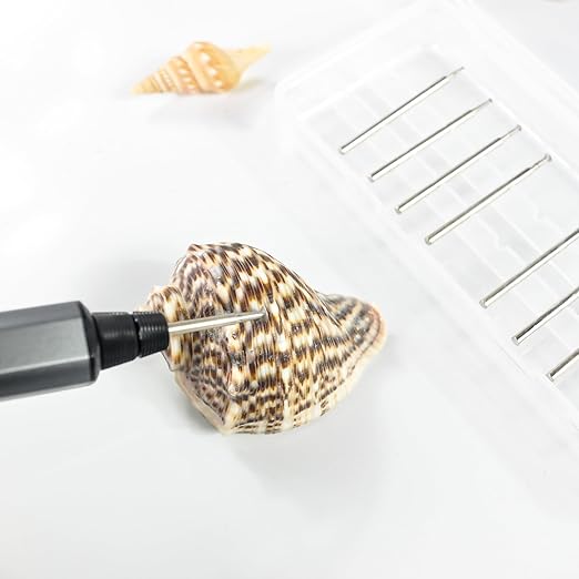 AM ARROWMAX 10pcs T Shape Diamond Burr - 3/32'' Shank Mini Channel Cutting Burs Diamond Mounted Stone Carving Bits for Rotary Tools Includes Dremel