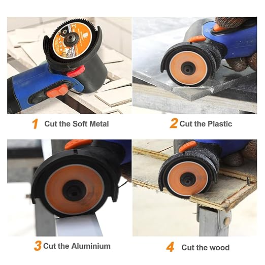 HSS Circular Saw Blade 2inch - BRSCHNITT 5PCS 72T 10mm Bore Cutting Discs for Cutting Wood, Copper, Aluminum, Plastic and Soft Metal