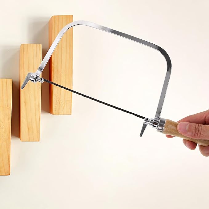 Coping Saw Coping Frame and 4 Replacement Blades Hand Carving Saw Hand Woodworking Tool