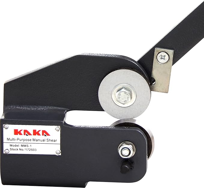 KAKA INDUSTRIAL MMS-1 Throatless Sheet Metal Shear, 16Ga Capacity Rotary Metal Cutting Shear