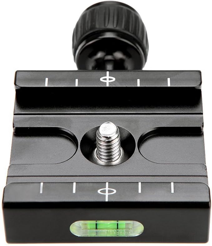 Fotasy 50 mm Arca Swiss Type Clamp, Quick Release Plate Clamp, QR Clamp, Arca Tripod Mount for Tripod Head Monohead, fits Arca Style Plate