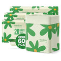 Disposable Car Garbage Bin Bags 60 PCS, Leak-proof Cleaning and Vomit Bags, Recycled HDPE, Easy Stick-On and Stand Design, Disposable Small Garbage Bags