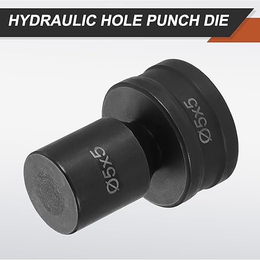 HARFINGTON Hydraulic Hole Punch Die 5x5mm Square Hole 40Cr Steel Electric Punching Kit for CH70 Electric Punching Machine, Black