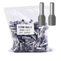 Fidioto AWG10 Wire Ferrules Terminals, 250pcs AWG10 Terminal Connector Wire Insulated Cord Pin Ends Terminals for Electric, Industrial, Chemical Industry, Power Control System, etc.
