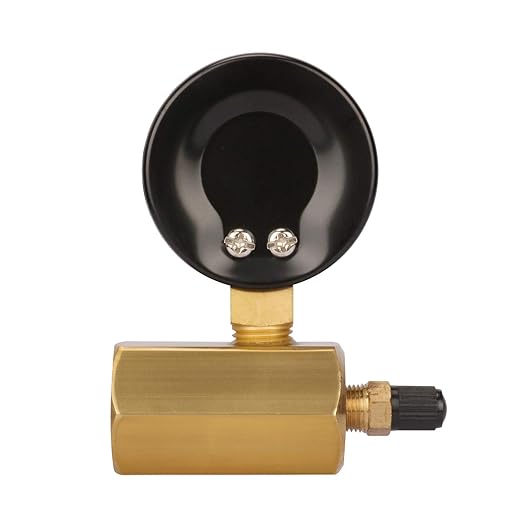 MEASUREMAN 2" Brass Gas Pressure Test Gauge Assembly, 3/4" FNPT Connection, 0-30 psi/kpa, +/-3-2-3% Accuracy