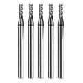 5pcs 7/64" Carbide Square End Mill Bits Set for Alloy Stees/Hardened Steels,Hrc55 Micro Grain Carbide Milling Cutter 4Flute CNC Router Bits with AlTiN Coating