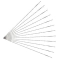 Murtenze 12PCS Spiral Scroll Saw Blades, Plain End Saw Blades Assortment for Wood Metal Cutting Sawing Carve (#2 Fine Metal Cutting)