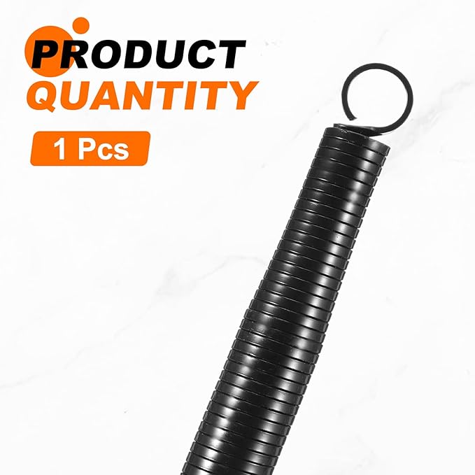 HARFINGTON PVC Spring Tube Bender 27.5mm OD 450mm Long C Type Conduit Pipe Bender Bending Spring for Pipe Bending Devices in Home Hydropower, Black
