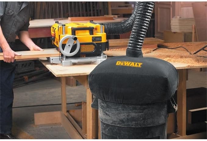 DEWALT Planer, Thickness Planer, 13-Inch, 3 Knife for Larger Cuts, Two Speed 20,000 RPM Motor, Corded (DW735)
