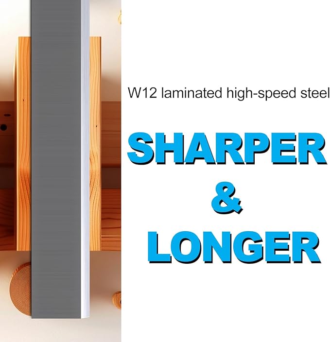 8 Inch Jointer Planer Knives Blades for Bridgewood Jointer Planer HSS 8" x 3/4" x 1/8" 3pcs