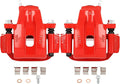 SCITOO Rear Left+Right Brake Calipers With Bracket 19B3277 19B3276 Red Compatible For Toyota For Sequoia 2008-2015 For Toyota For Tundra 2007-2015