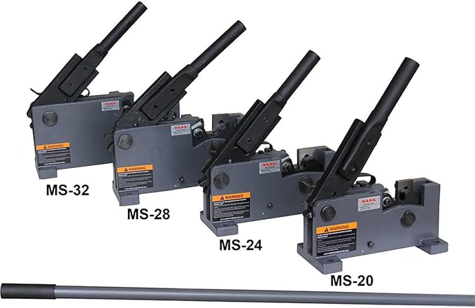 KAKA INDUSTRIAL MS-28 Manual Sheet Metal Shears - Cuts Square Steel, Rebar, Rod, Flat Bar, Round Steel up to 1.1 in / 28mm