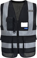 A-SAFETY 4XL 5XL black safety vest