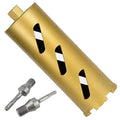 4.25" Dry Drill Core Bits for Cured Concrete with Rebar Brick Blonck Masonry etc 12.2in/310mm Drilling Depth，10mm Diamond Segment Height，2 Adapters