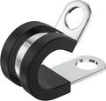 20 PCS 1/4 Inch Stainless Steel Cable Clamps - Insulated, Hose & Pipe Clamps