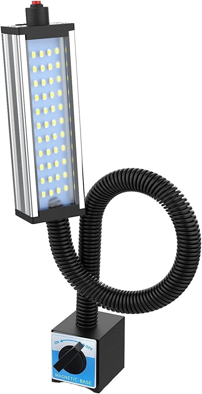 Magnetic LED Work Light, 24V 800 Lumens, Explosion Proof, Waterproof, Flexible Gooseneck (23 inches)