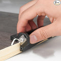 Chamfer Edge Plane, Manual Woodworking Veneer Edge Banding Trimmer with R1 Blades, Arc Wood Edge Corner Flattening Cutter Hand Planer Scraper Tool for Edge Trimming