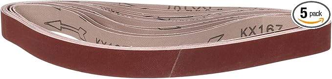 1 x 30 Inch Sanding Belt, 5 Pcs 600 Grit Knife Sharpener Belts Work Sharpening for Belt Sander Knife Carving Tool Metal Working