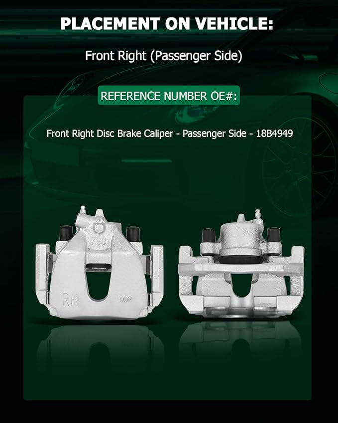 SCITOO Front Right Brake Caliper With Bracket 18B4949 Compatible For Ford For Explorer 1995-2001 For Mercury Mountaineer 1997-2001