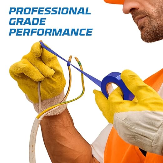 OHLECTRIC Professional Grade Vinyl Electrical Tape (20 Pack) Blue - 7 Mil Thick Flame-Retardant, Heat & Weather Resistant 3/4 Inch x 60 Feet | Ideal for Contractors & Electricians