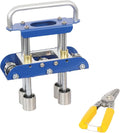 Roller Bender, 0-90°Bending Angle Metal Bending Tool, Steel Aluminum Copper Plate Metal Roller Bending Tool for Various Metal Roofing (Blue)