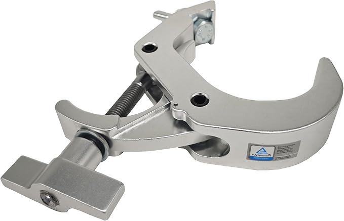 Stage Light Clamp 1.88-3.14Inch Heavy Duty 440lb Truss Hook Quick Rig Aluminum lighting C-Clamp Fit OD 48-80mm of Pipes for DJ Projector Par Spot Lights Moving Head