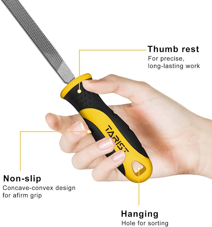 10 inch Square Metal File, Professional Carbon Steel file, Tool Sharpener for Professionals and DIY