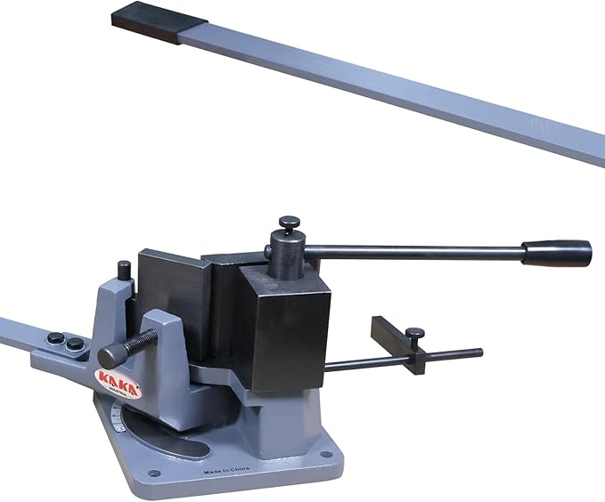 KAKA INDUSTRIAL Universal Bender, Manual Metal Bender, 120 Degree Strip Steel, Flat Steel, Round Steel, Angle Steel Rod Bender, Hot and Cold, 2-3/4-In Bar Bending Machine UB-70