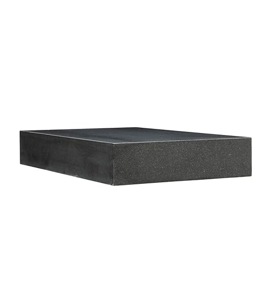 HHIP 4401-1598 12" X 8" X 2" Granite Surface Plate, Grade B, 0 Ledge