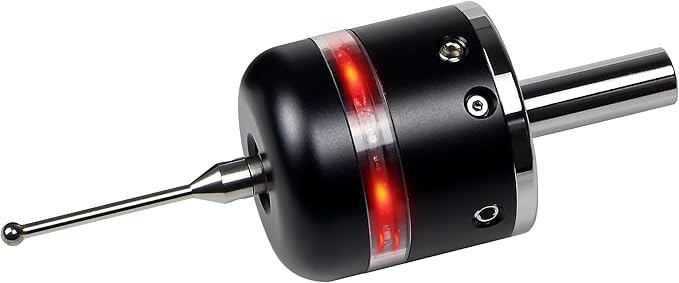 3D Touch Probe Edge Finder Trigger Finder,X Y Z Axis Measurement Centering Rod for Metals, Not Support the Detection of Insulation Materials and Insulating Spindle (Red light)