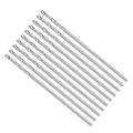 Drill Bit, 0.6mm Cutting Diameter, 4241 HSS 118° Cutting Angle Uncoated Bright Versatile Jobber Bits - (Applications: for Drilling Plastic Wood Soft Metal), 10-Pieces