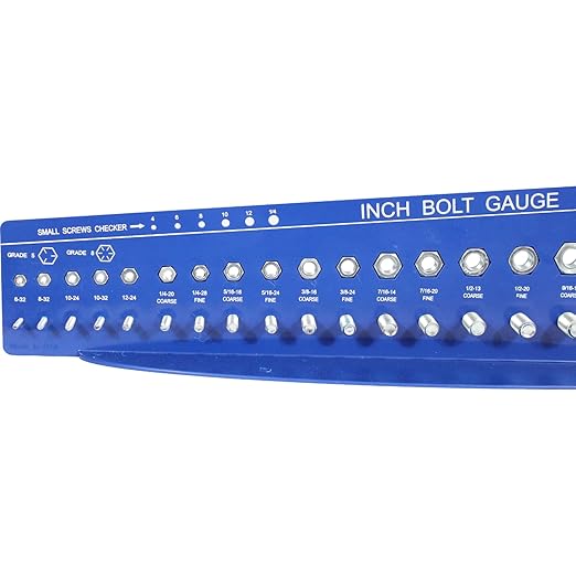 SAE and Metric Bolt Gauges Check a Thread Nut Fastener Size