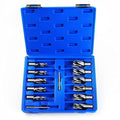 OSCARBIDE Annular Cutter Set 13pcs,1" Cutting Depth,3/4" Weldon Shank, 7/16 to 1-1/16 inch Cutting Diameter Mag Drill Bits for Magnetic Drill Press with 2 pcs Pilot Pins