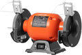 VEVOR Bench Grinder, 6-inch Single Speed Bench Grinder, 1750RPM Low-Speed Table Grinders with 250W 2A Induction Motor, 36/60-Grit Grinding Wheels & Adjustable Tool Rest for Precise Sharpening Grinding