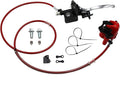 ATV Rear Hydraulic Brake Assembly Master Cylinder Caliper Pads for 50cc 70cc 90cc 110cc 125cc 150cc 200cc 250cc Go Kart Quad Dirt Bike Buggy