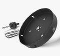8 Inch Hole Saw with 1/2" Hex Shank Quick Change Arbor, JTemgle Bi-Metal Hole Saw Heavy Duty Hole Cutting Tool for Cornhole Boards, Recessed Lights, Wood, Plastic, Drywall & Soft Metal