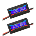 2 Pcs 150A RC Watt Meter, DC High Precision Power Analyzer Multi Meter with Backlight Display for Battery Monitor, Solar Panel, RV, Automotive, Marine (100V)